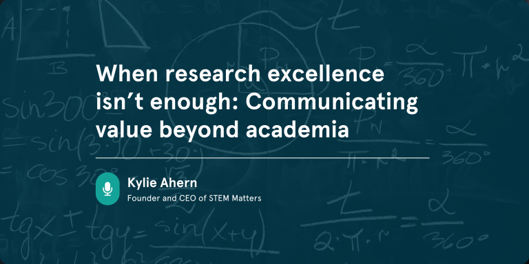 When research excellence isn’t enough communicating value beyond academia